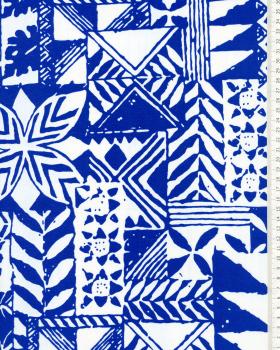 Polynesian fabric MAOHIS Blue - Tissushop